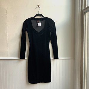 Vintage velvet cocktail dress stretch SHIPS FREE!